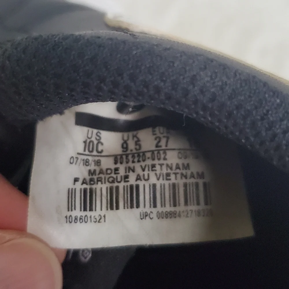 NIKE Force One 1 Leather Black White Sneakers Little Kids Size 10C